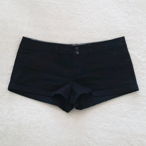 American Eagle black twill short shorts - Picture 3 of 9